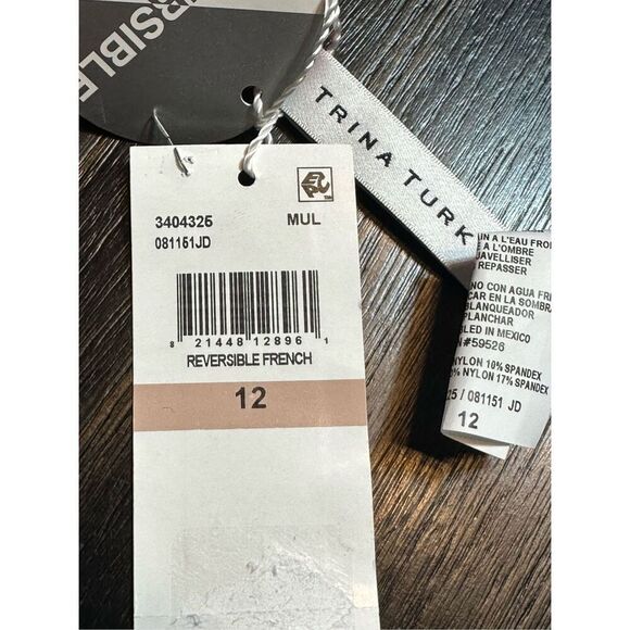 Trina Turk NWT size 12 reversible swim bottoms - Picture 9 of 9